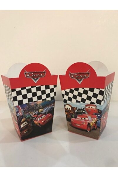 CARS Şimşek Mcqueen Popcorn Mısır Kutusu 8 Adet