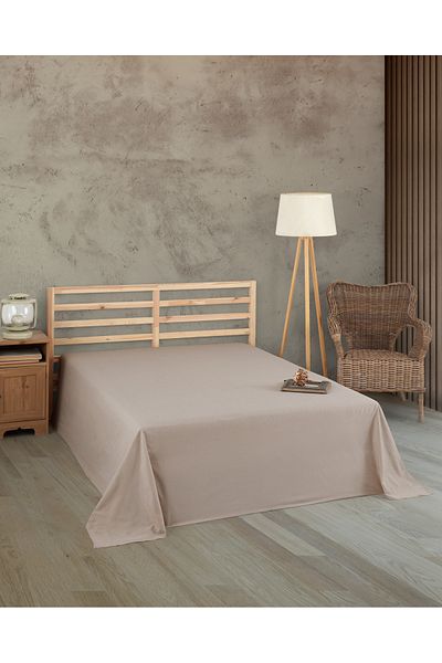 uykulife home collection Uykulife Double Milk Coffee Flat Sheet