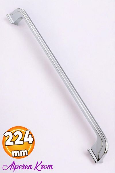 Badem10 Mobilier Bucătărie Sertar Dulap (224 mm/22,4 cm) Mânere Metal Crom Alperen