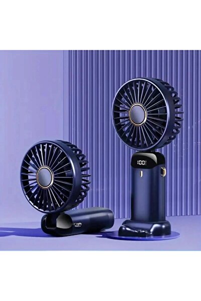 AET Mini Klima 5 Kademeli Şarjlı Taşınabilir Dijital Led Göstergeli El Fanı Vantilatör