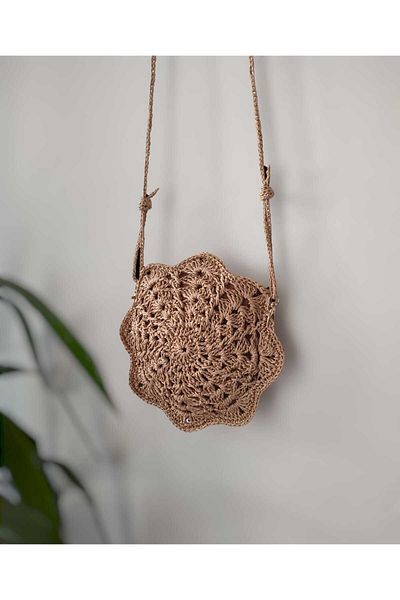 Zeynep Keskin Design Geantă de paie, geantă de umăr pentru femei
