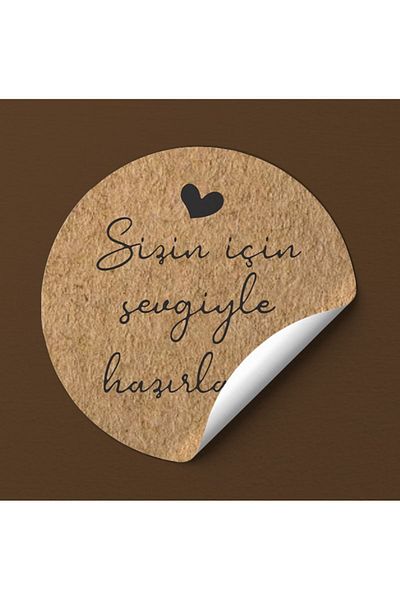 EcoNest 36 Round Stickers - a Quality, Crafted with Love for You (3,7X3,7Cm)