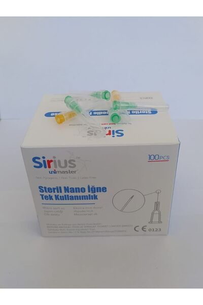 Unimaster Sirius Mezoterapi İğnesi 32G x 8mm 100 Adet