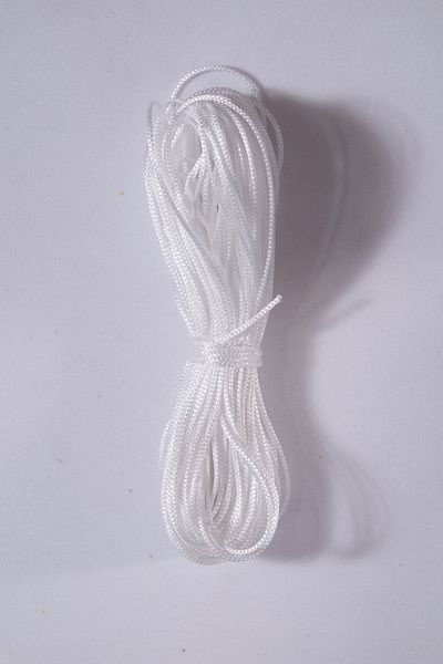 Eskişehir hobi sanat 1 Mm 25 Meters Pearl White Color Thin Parachute Rope Macrame Bracelet Rope Necklace Jewelry Design Rope