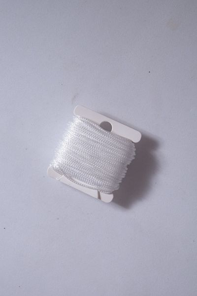 Eskişehir hobi sanat 10 Meters 1 Mm White Pearl Parachute - Bracelet and Necklace Beaded Hair Braid Design