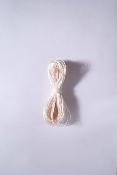 Eskişehir hobi sanat Κρεμ χρώματος 1 χιλιοστό 25 μέτρα κλωστή αλεξίπτωτου - Μ...