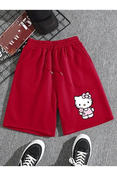 BİQ & TAQ BUTİK Hello Kitty Red Shorts