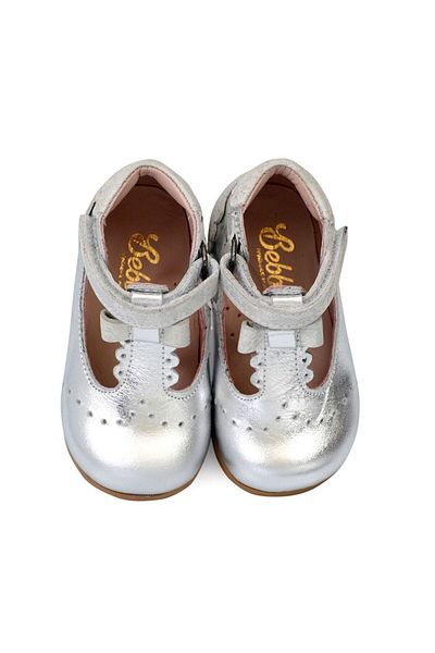 Bebbini Heidi-Orthopedic Silver Color First Step Girl's Shoes