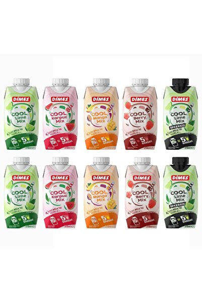 Dimes Cool Mix Super Set 10 lu Karma (Cool lime,Berry,Sekersiz,Mango,Karpuz)