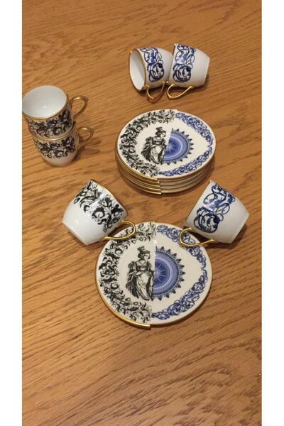 ester 6 kişilik kahve fincan takımı Artemis model