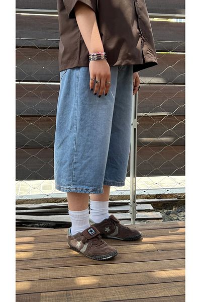 BİQ & TAQ BUTİK Pantaloni scurți Y2K Recicled Bagggy Pocket Star - Bermude
