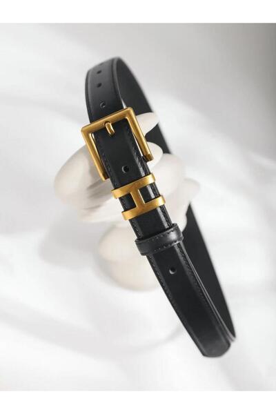 LA'FESTİN Gold Toka Kadın Kemer , Pantolon Kemeri, Gömlek Kemeri,Ceket Kemeri