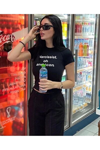 BİQ & TAQ BUTİK Narcissist Crop Tshirt