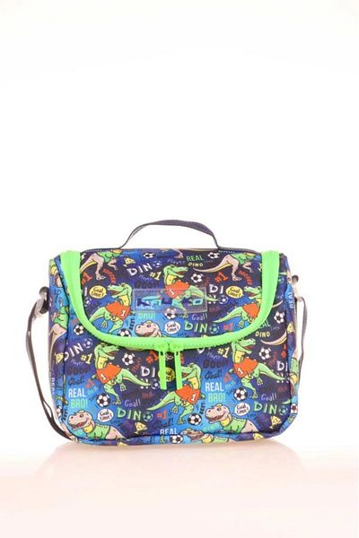 tüftürük Boy's Green Blue Dinosaur Lunch Box - Heat Insulated Kaukko Kids 4856311