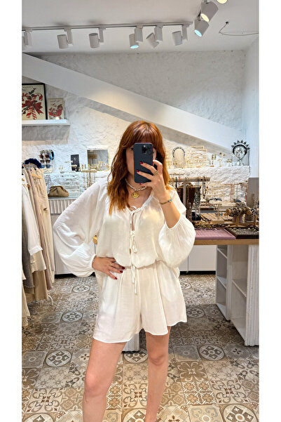 Chic Latife Beyaz Şortlu Pinterest Plaj Takımı