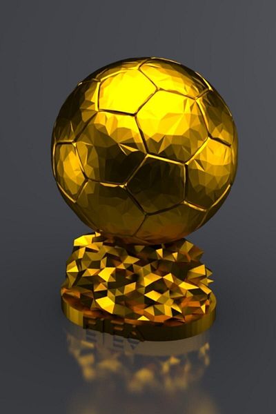 Goplast Premium Μακέτο Messi Ballon D'or 25 cm - Επιχρυσωμένο