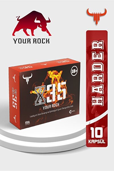 X35 YOUR ROCK Ginseng 50 Bitkisel Kapsül 10 Kapsül Hediye (TOPLAM 60 KAPSÜL)