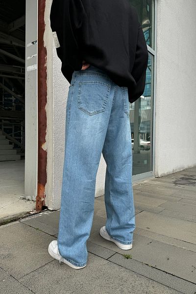 1blood Blue Baggy Jeans