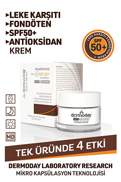 Dermoday كريم أساس للتصبغ مع واقي من الشمس بعامل حماية من الشمس SPF 50+ ومضاد...