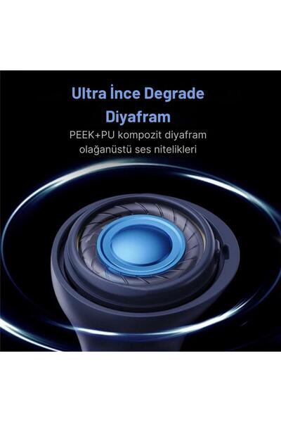 Baseus Dokunmatik Gürültü Engelleme Led Işıklı Oyun Ve Müzik Modlu Bluetooth Kulaklık Uzun Şarjlı