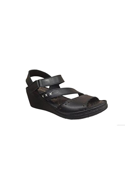 Pepita PEPİTA 9255 DOLGU TOPUK YUMUŞAK PEDLİ DERİ KADIN SANDALET