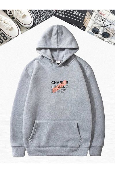 BENROMA Оувърсайз суитшърт Charlie Yazili - сив
