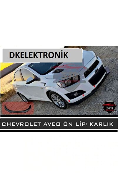 İYİBİRSEN Chevrolet Aveo Ön Tampon Eki Body Kit Karlık Lip Siyah