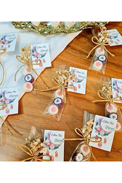 ŞEKERCİYAŞAR 3'lü Pembe Çiçek Temalı Doğum Günü, Babyshower, Düğün, Sünnet, M...