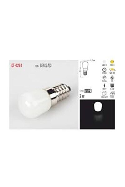 Cata Ct 4261  2 W Led Ampul Beyaz Işık 6400k E14 Duy