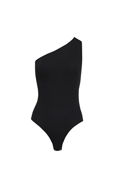 STUDIORARE Dancing Queen' Tek Omuz Sırt Dekolteli Bodysuit