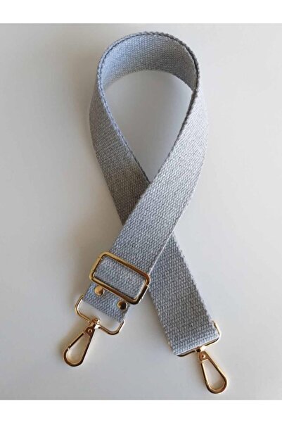 angel çanta aksesuar عمود قطني 120x4 سم معدن ذهبي فاتح رمادي فاتح