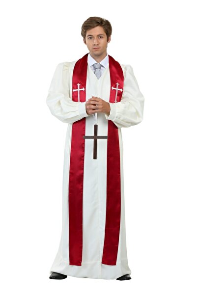 MY Kostüm Kardinal Papaz Peder Yetişkin Kostümü