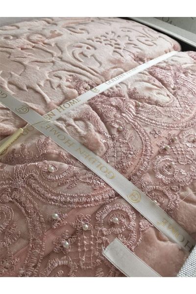 GOLDEN HOME Banu Powder Laced Blanket