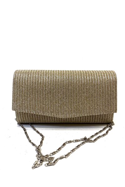 Busrabags Gold Armor Glitter Women's Evening Dress Bag