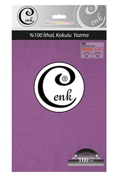 CENK YAZMA Cenk Düz Renk 100cm Koyu Leylak Tülbent 301-553