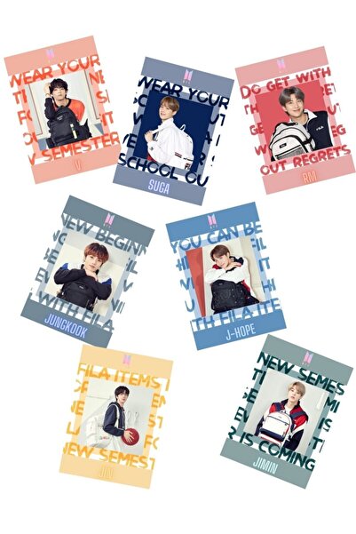 BTS Σετ μίνι καρτών ''sport'' (7 τεμάχια)