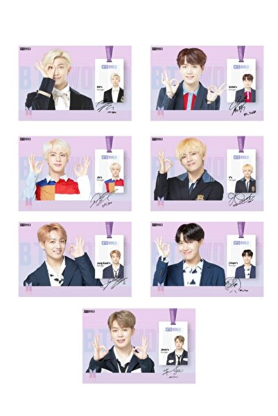 BTS Μίνι κάρτες με υπογραφή ''World''