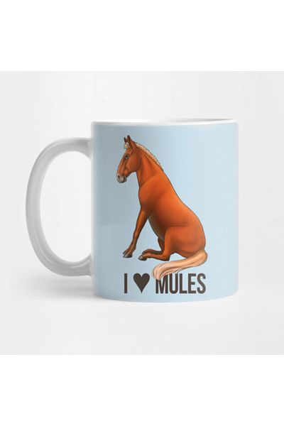 Pixxa Mule - I Heart Mules Mug Cup