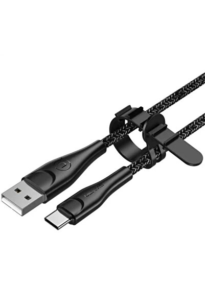 Usams Type-c Girişli Usb Şarj Kablo Örgü