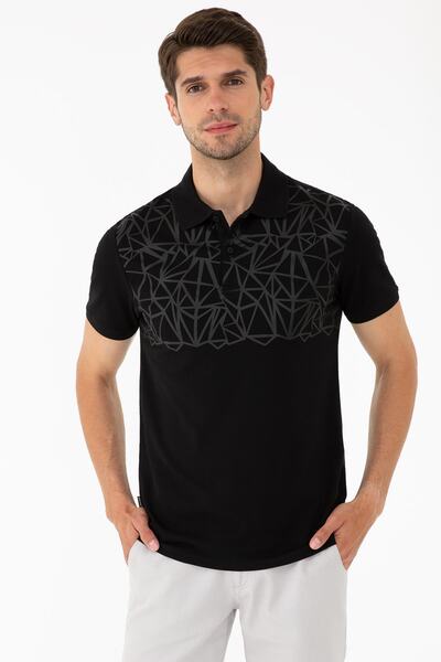Pierre Cardin Men's Black T-Shirt - G021GL011.000.1315240