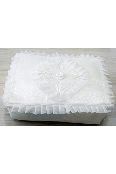 DİLEX Hurç Çeyizlik Bohça Gelin Bohçası Damat Bohçası Ekru Mega Boy Baklava