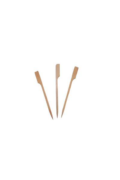 Genel Markalar Özel Ahşap Yassı Saplı Çöp Şiş Çubuğu 9 CM (100 Adet)