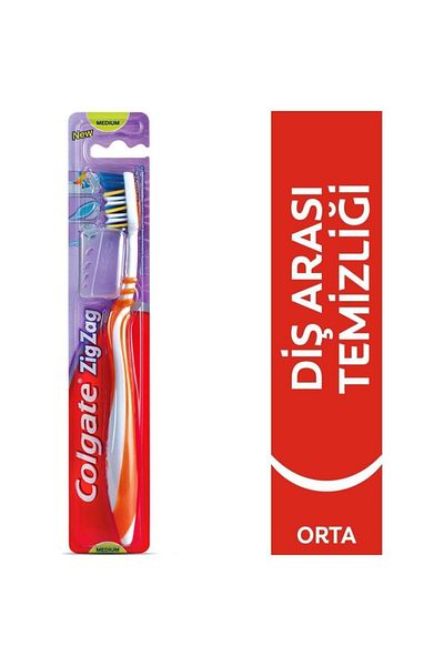 Colgate Optic White Activated Charcoal Whitening Toothpaste 75 ml + Zigzag Medium Toothbrush