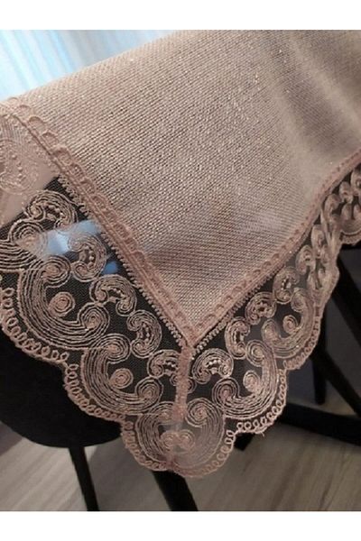 Çeyiz Bahçesi Powder Jotem Stain Resistant Tablecloth 160&220