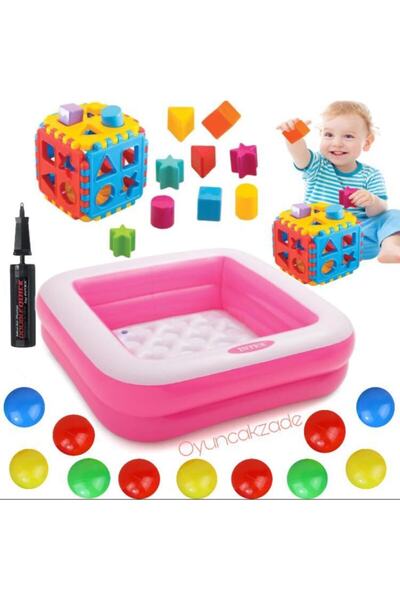 Intex Yumuşak Taban Çocuk Havuz Eğitici Bebek Oyuncakları 50 Adet Havuz Topu ...