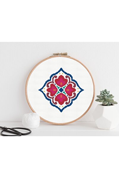 BST Etamin Kanaviçe Seti Minimal Tasarım