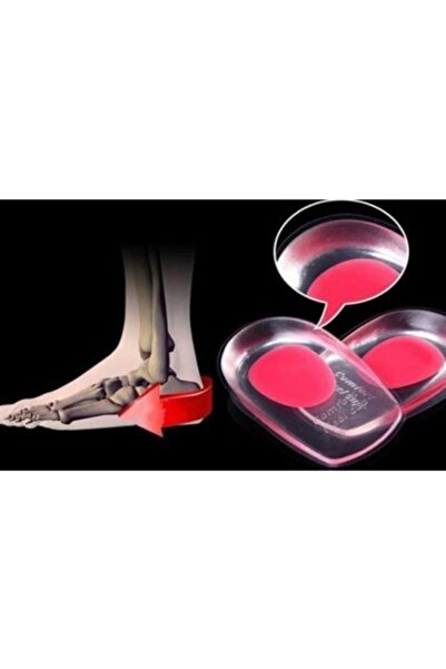 CMT Topuk Dikeni Tabanlık Ortopedik Silikon Topuklu Gizli Jel Yastık Topuk Si...