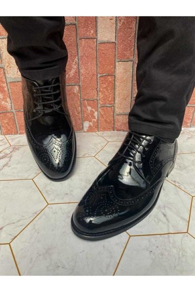 UZR Studded Men's Genuine Leather Classic Shoes Large Size