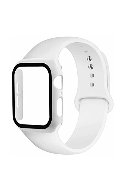 Ally Mobile Ally Apple Watch 4-5-6 44mm Silikon Kordon Kayış Ve Ekran Koruyuc...
