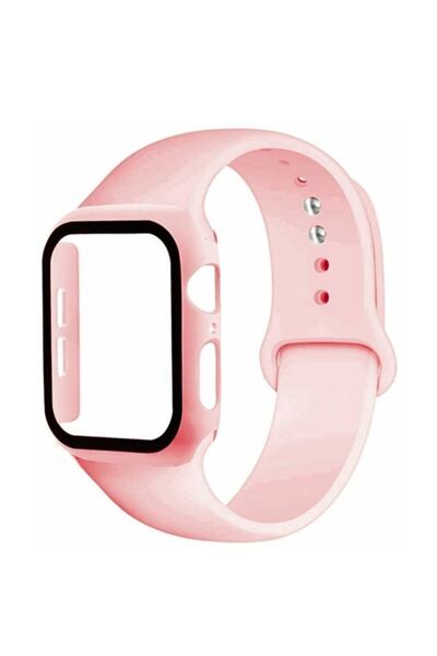 Ally Mobile Ally Apple Watch 4-5-6 44mm Silikon Kordon Kayış Ve Ekran Koruyuc...
